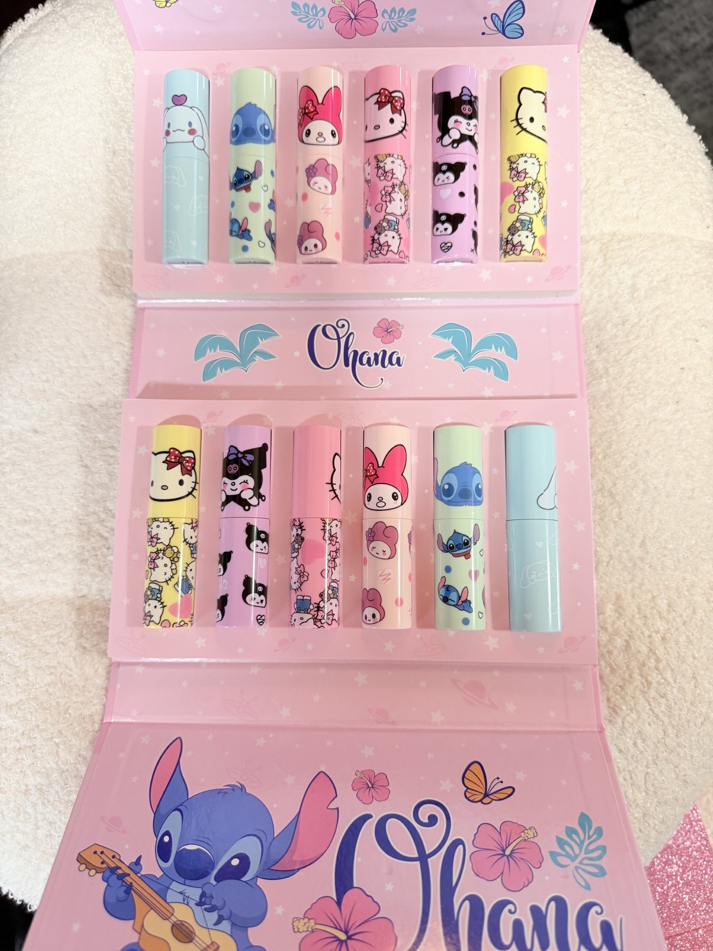 Favor Beauty "Ohana" Stitch & Sanrio lipstick gift set